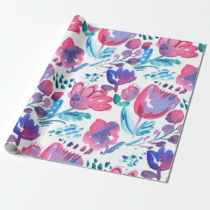 boho style floral rustic hand drawn illustration.  wrapping paper