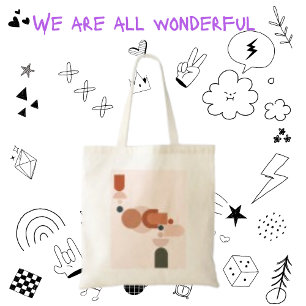Boho Style Modern Bohemian Design Tote Bags