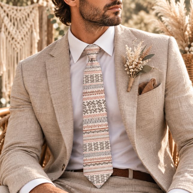 Boho Style Pattern Tie (Creator Uploaded)