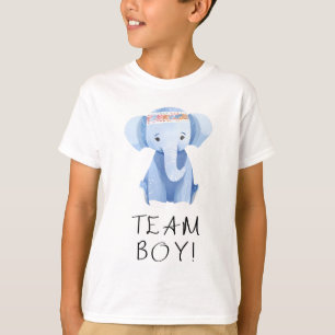 Boho Style Team Boy Team Girl Gender Reveal Party  T-Shirt