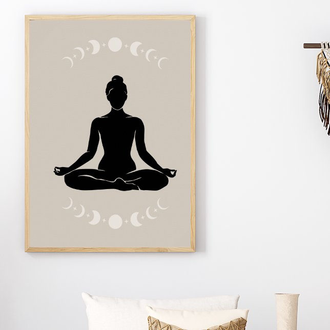 Boho Style Yoga Pose Gift of Yoga Poster (Creator Uploaded)