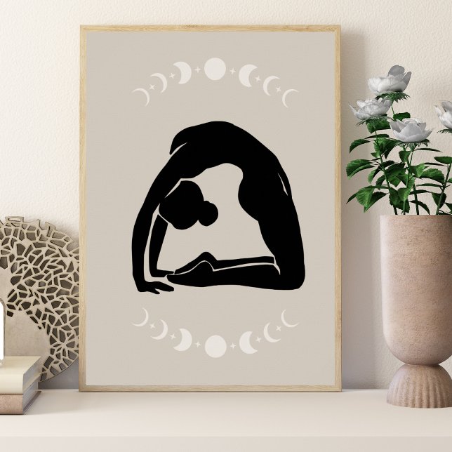 Boho Style Yoga Pose Yoga Poster (Creator Uploaded)