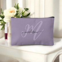 Boho Stylish Purple Monogram and Name