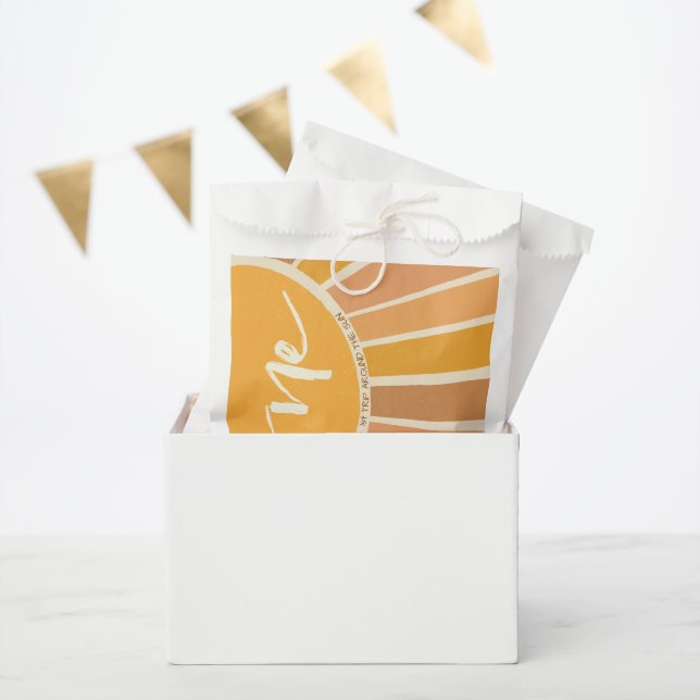 Boho Summer First Trip Around Sun Birthday Favour Bag (Party)