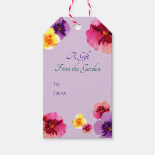 Boho Summer Garden Party Elegant Colourful Floral  Gift Tags