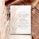 Boho summer pampas grass watercolor wedding invitation<br><div class="desc">Boho summer pampas grass watercolor wedding with elegant brown ,  beige ivory typography,  watercolor and minimalist background.</div>