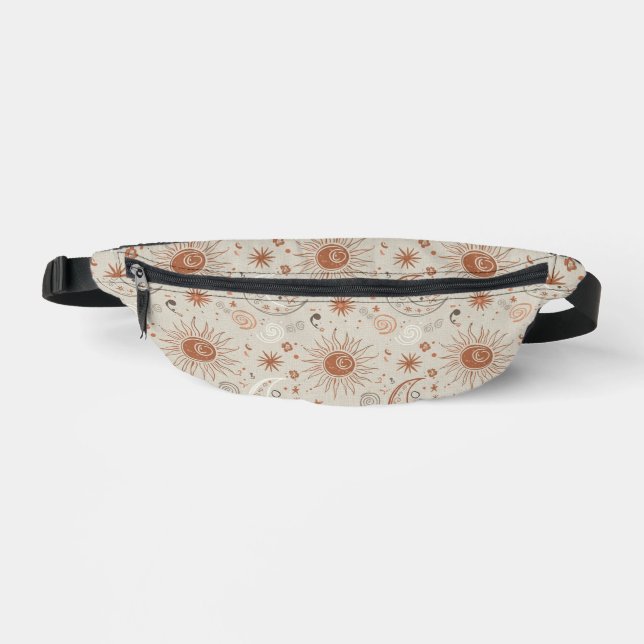 Boho Sun and Moon Pattern Bum Bags (Front)