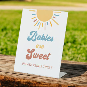 Boho Sun Baby Shower Babies Are Sweet Favours Sign