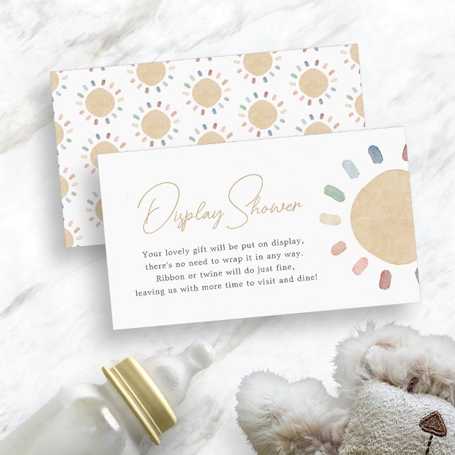 Boho Sun Baby Shower Enclosure Card (Boho Sun Baby Shower Enclosure Card
)