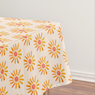 Boho Sun Birthday Baby Shower Gender Neutral Girl Tablecloth