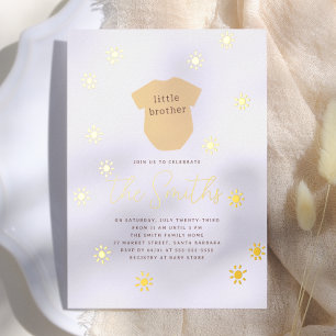 Boho Sun Little Brother Shiny Sunshine Baby Shower