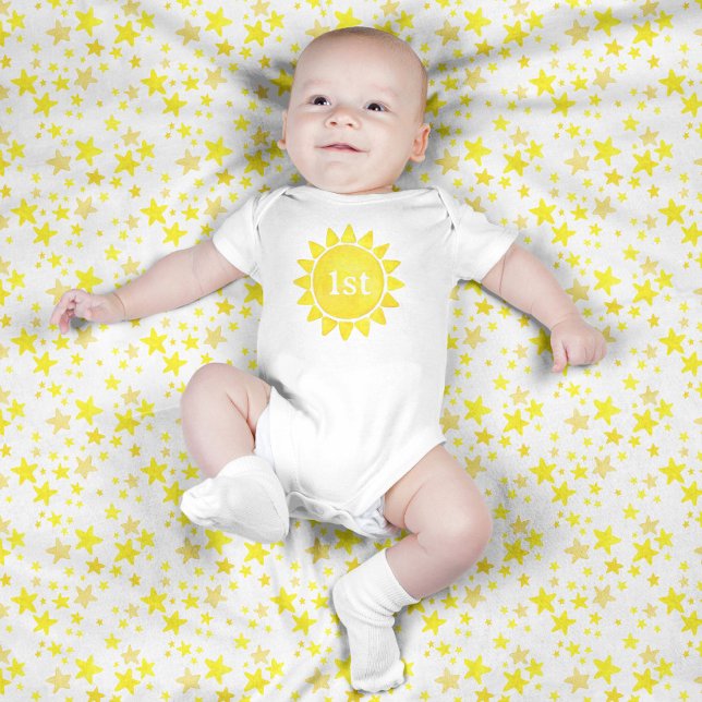Boho Sun Little Sunshine Baby Bodysuit – 1st Birth (Creator Uploaded)