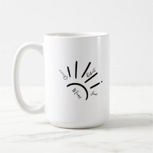 Boho Sun Mum Kid's Name Sun Rays Mug