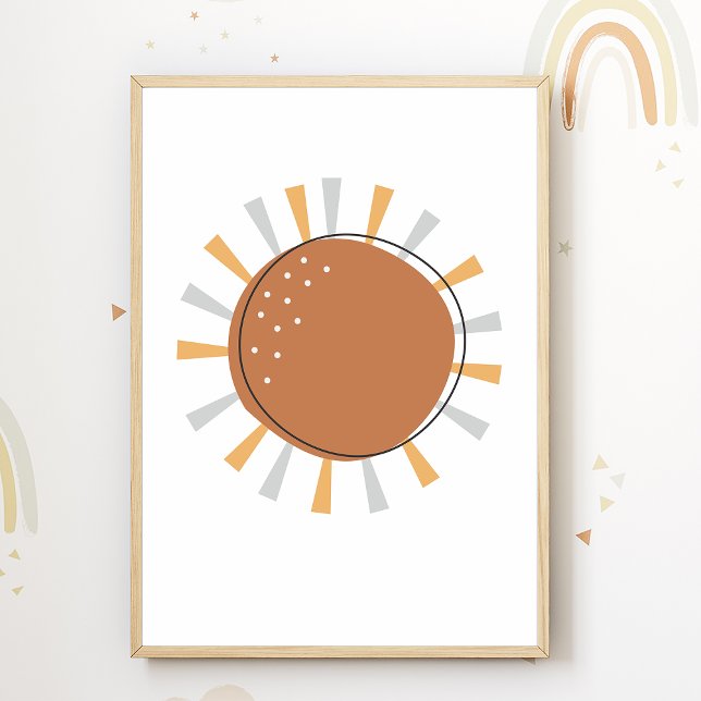 Boho Sun Nursery Poster Kids Room Decor (Creator Uploaded)