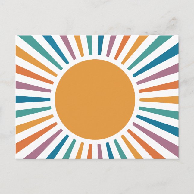 Boho sun postcard (Front)