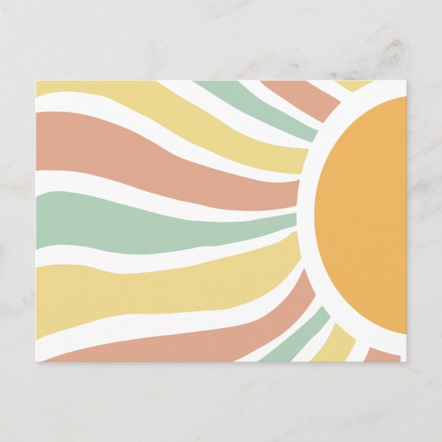 Boho sun  postcard (Front)