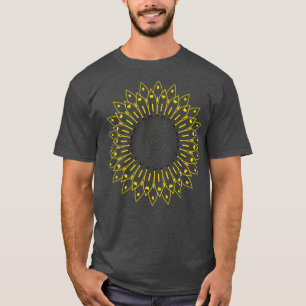 Boho Sunflower Mandela  T-Shirt
