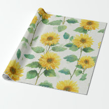 Boho Sunflower Yellow Floral Pattern Spring Summer