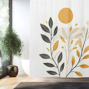 Boho Sunlit Oasis Shower Curtain