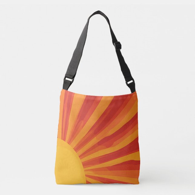 Boho Sunrise Carryall Crossbody Bag (Front)