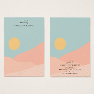 Boho Sunrise Desert Abstract Earring Display Card