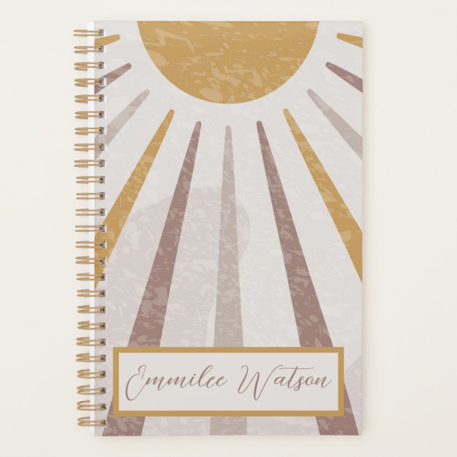 Boho Sunset ADHD Productivity, Planner (Front)