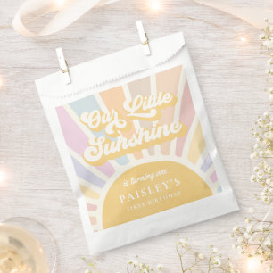 Boho Sunshine 1st Trip Around The Sun Birthday Favour Bag