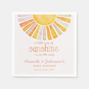 Boho Sunshine Baby Shower Napkin