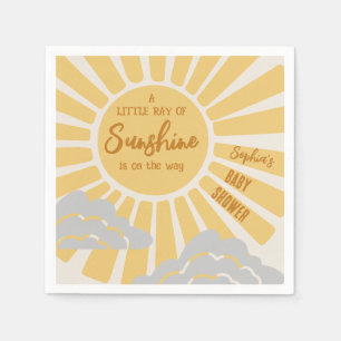 Boho Sunshine Baby Shower Napkins