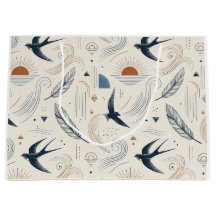Boho Swallow & Sun Gift Bag