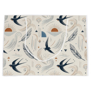 Boho Swallow & Sun Gift Bag