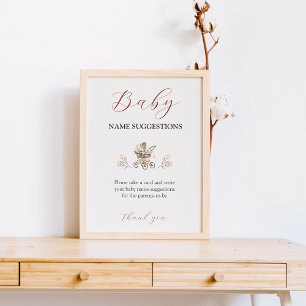 Boho Sweet Bear Air Balloon Baby Name Ideas Game 