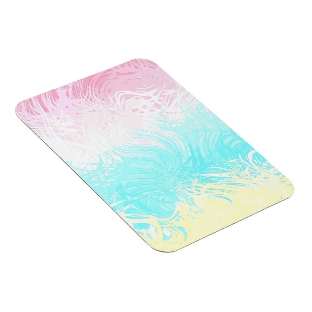 Boho Swirly Groovy Abstract Genderflux Pride Flag Magnet (Right Side)