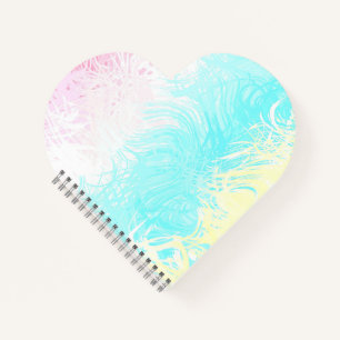 Boho Swirly Groovy Abstract Genderflux Pride Flag Notebook