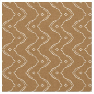 Boho tan lace waves sophisticated home fabric