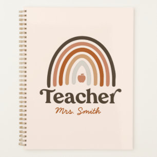 Boho Teacher Appreciation Modern Rainbow Planner