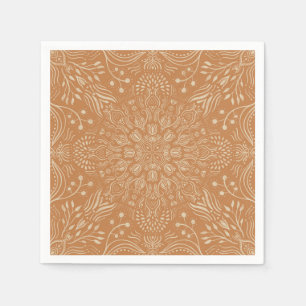 Boho Terra Cotta Moroccan tile napkins