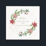 Boho Terracotta Arch Pampas Grass Floral Wedding  Napkin<br><div class="desc">ANY EVENT. Charming design featuring a faux terracotta arch adorned with watercolour pampas grass,  dried palm leaves,  on terracotta background. Use Personalise tool to add your info. Matching items could be found in my Terracotta Collection.</div>