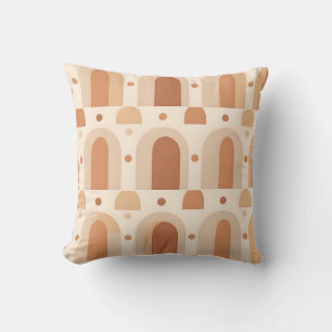 Boho Terracotta Arch Seamless Pattern Cushion