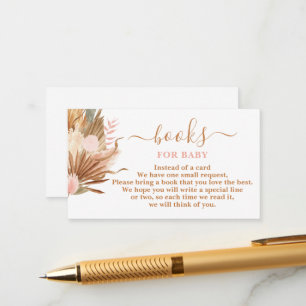 Boho Terracotta Books for Baby Card