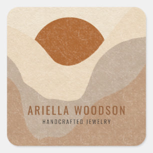 Boho Terracotta Desert Sun Product Label