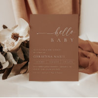 Boho Terracotta Gender Neutral Baby Shower 