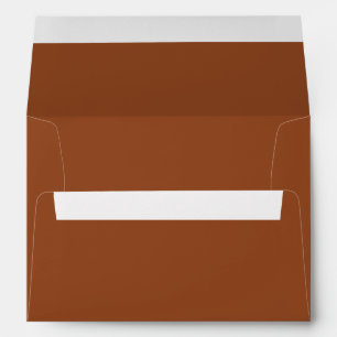 Boho Terracotta Modern A7 5x7 Wedding Invitation Envelope