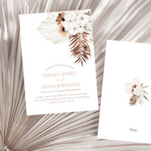 Boho Terracotta Pampas Grass Orchid Wedding 