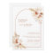 Boho Terracotta Pampas Grass Wedding Invitation