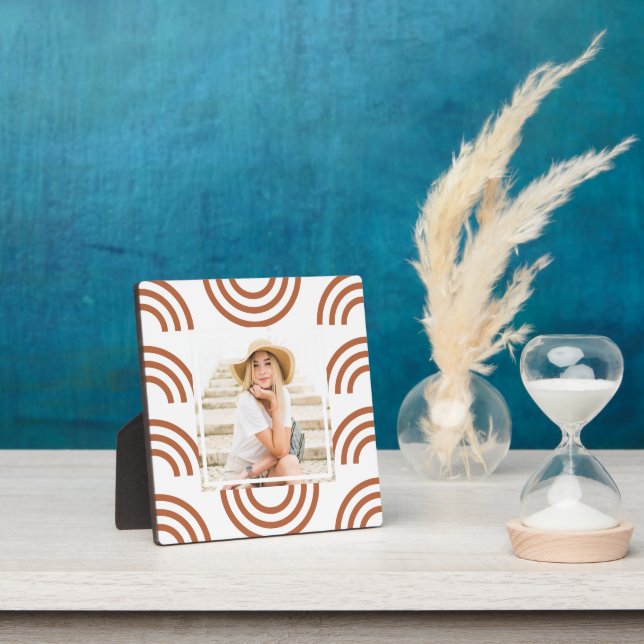 Boho Terracotta Rainbow Photo Plaque (Insitu)