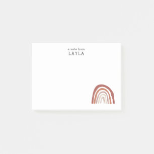 Boho Terracotta Rainbow  Post-it Notes