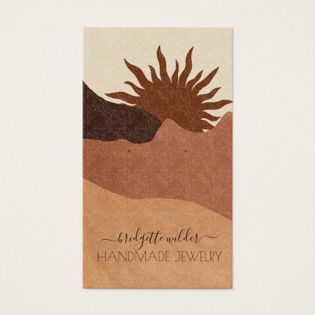 Boho Terracotta Sand Sun Jewellery Designer (Front)