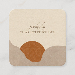 Boho Terracotta Sun Jewellery Business Card