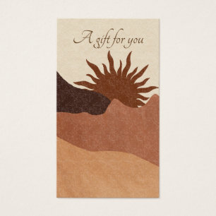 Boho Terracotta Sun Sand Jewellery Gift Card